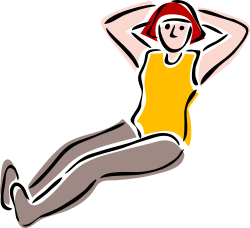 doing aerobic exercise from OpenClipArt