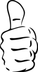 confident thumbs up OpenClipArt
