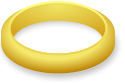 golden ring (the one ring?) from OpenClipArt