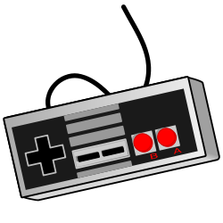 Old school video game controller from OpenClipArt
