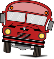 big red bus OpenClipArt