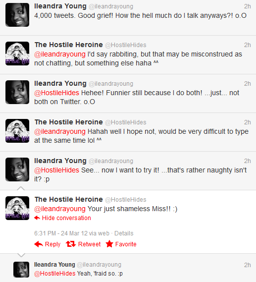 Snippet of my Twitter feed.