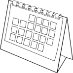 blank calendar from OpenClipArt