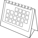 blank calendar from OpenClipArt