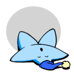 Sleeping blue star from Wikimedia Commons; LadyofHats