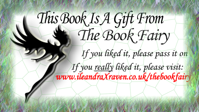 Sticker for book fairy giveaway books