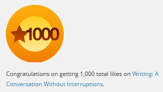 1000 likes banner from wordpress