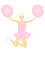 Cheerleader from openclipart