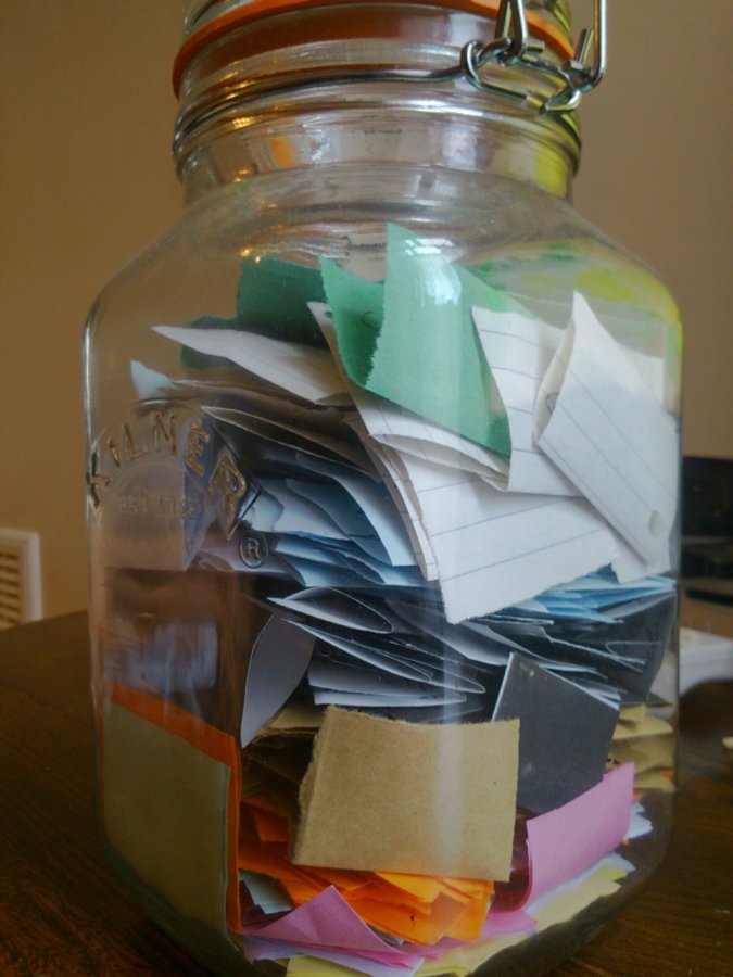 My good things jar (2013) up to September