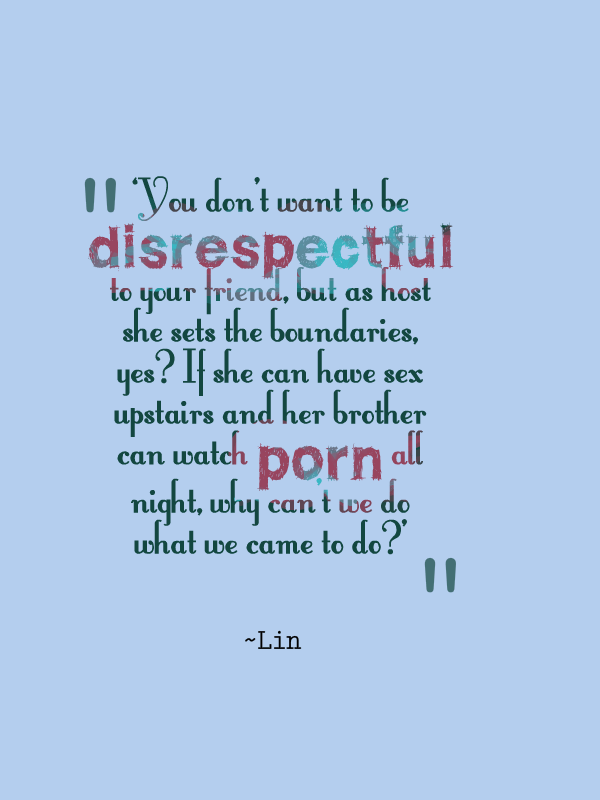 Lin Quote (from Carol, Niall & Lin)