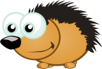 cute cartoon hedgehog