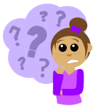 girl in purple asking questions