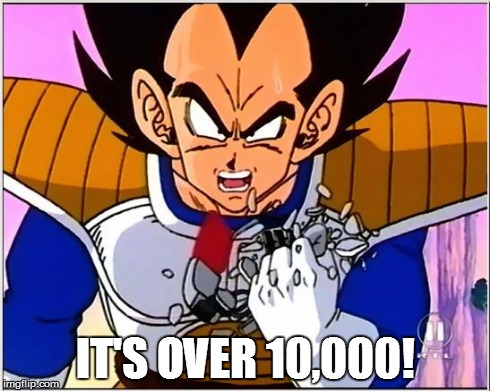 vegeta meme over 9,000