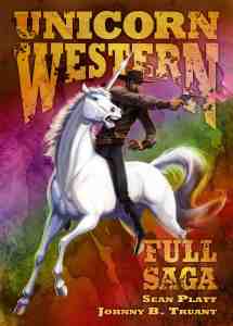 Cover art for full saga unicorn western