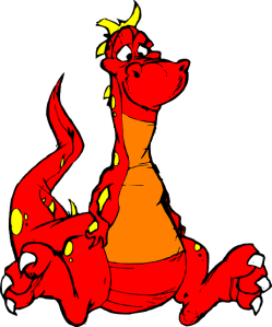 Dopey red dragon