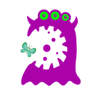 purple monster from openclipart